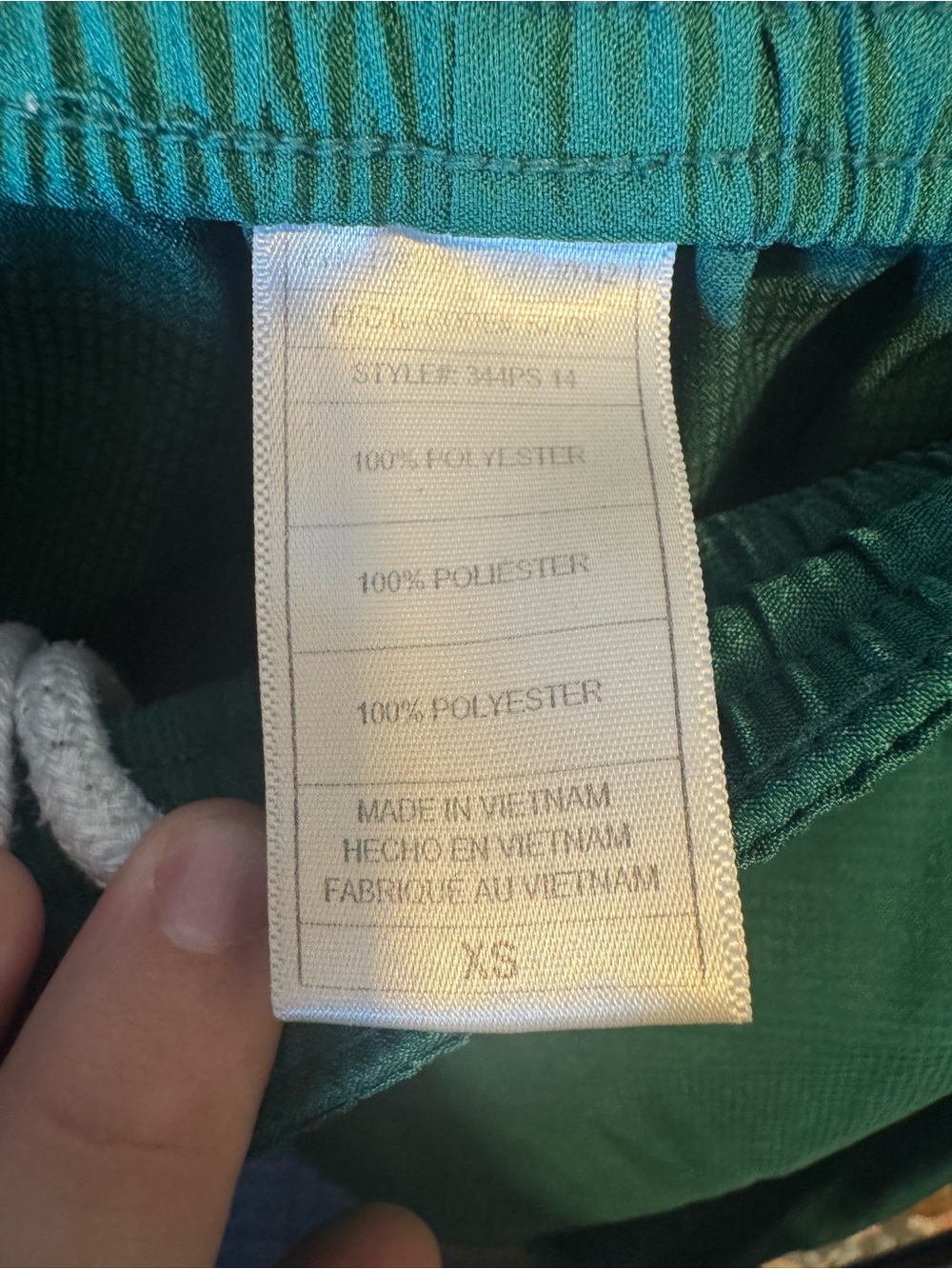 adidas Green Sweatpants with White Zipper Accents - Picture 5 of 9